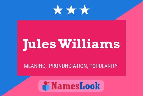 ملصق اسم Jules Williams