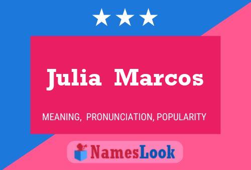 ملصق اسم Julia  Marcos