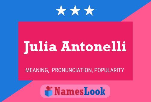 ملصق اسم Julia Antonelli