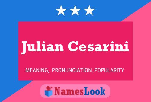 ملصق اسم Julian Cesarini