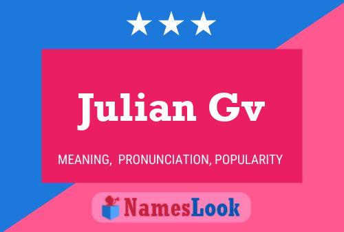 ملصق اسم Julian Gv