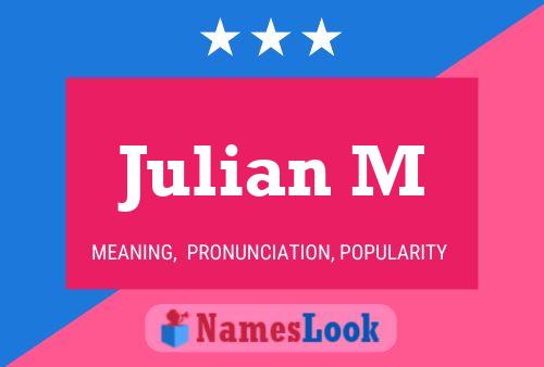 ملصق اسم Julian M