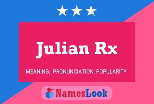 ملصق اسم Julian Rx