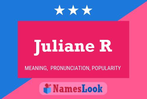 ملصق اسم Juliane R