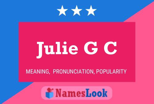 ملصق اسم Julie G C