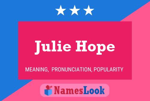 ملصق اسم Julie Hope