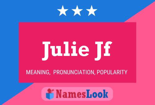 ملصق اسم Julie Jf