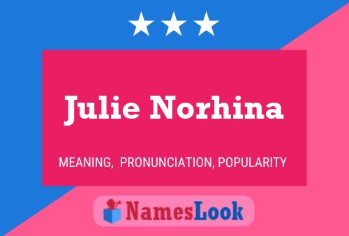 ملصق اسم Julie Norhina