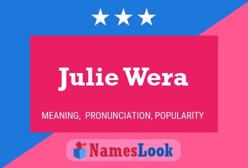 ملصق اسم Julie Wera