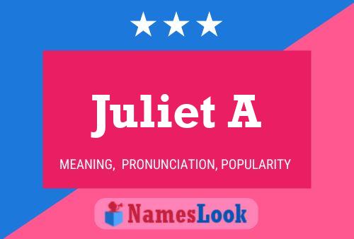 ملصق اسم Juliet A