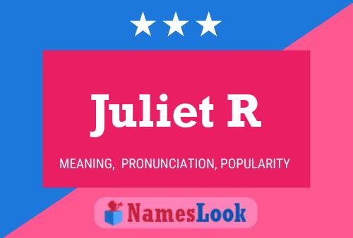 ملصق اسم Juliet R