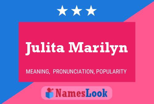 ملصق اسم Julita Marilyn