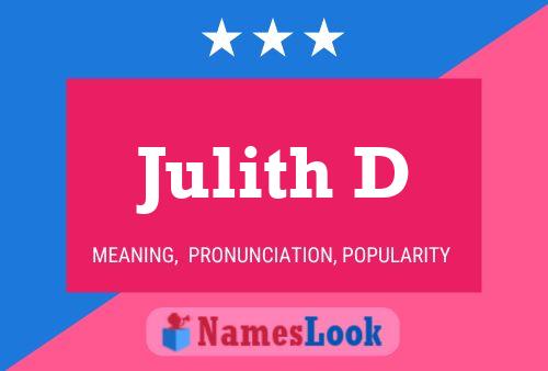 ملصق اسم Julith D