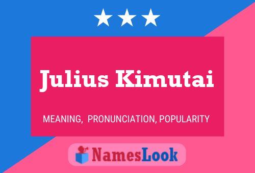 ملصق اسم Julius Kimutai