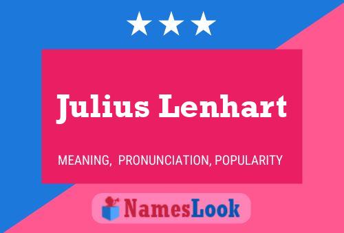 ملصق اسم Julius Lenhart