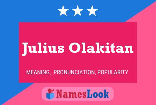 ملصق اسم Julius Olakitan