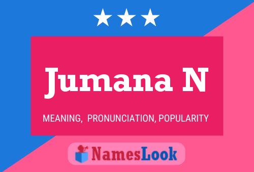 ملصق اسم Jumana N