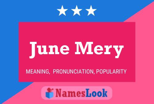 ملصق اسم June Mery