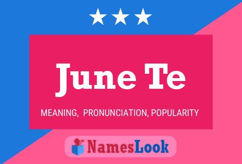 ملصق اسم June Te