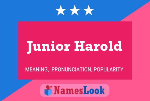 ملصق اسم Junior Harold