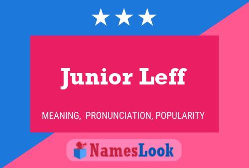 ملصق اسم Junior Leff