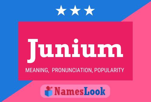 ملصق اسم Junium