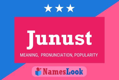 ملصق اسم Junust