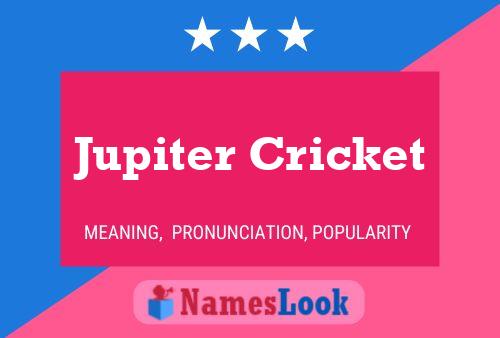 ملصق اسم Jupiter Cricket