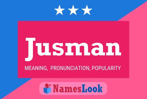 ملصق اسم Jusman