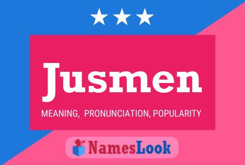 ملصق اسم Jusmen