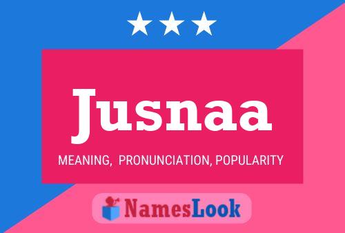 ملصق اسم Jusnaa