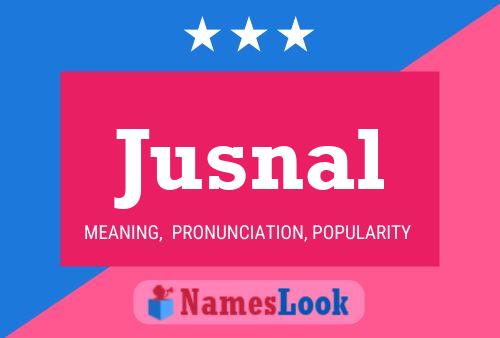 ملصق اسم Jusnal