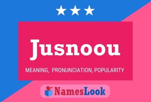 ملصق اسم Jusnoou