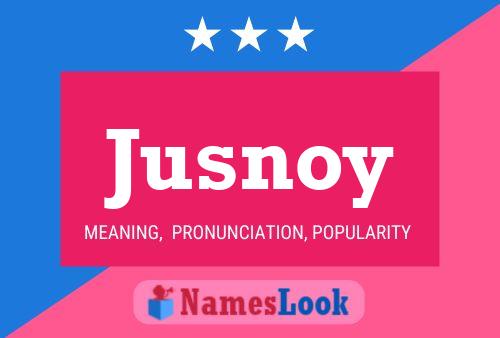 ملصق اسم Jusnoy