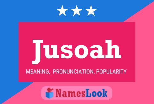 ملصق اسم Jusoah