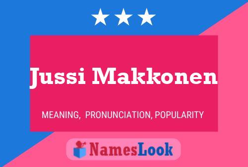 ملصق اسم Jussi Makkonen