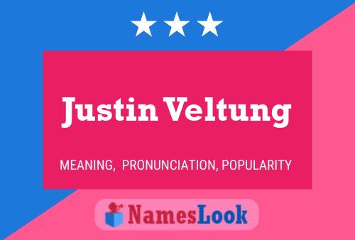 ملصق اسم Justin Veltung