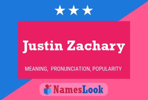 ملصق اسم Justin Zachary