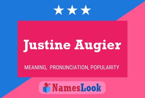 ملصق اسم Justine Augier