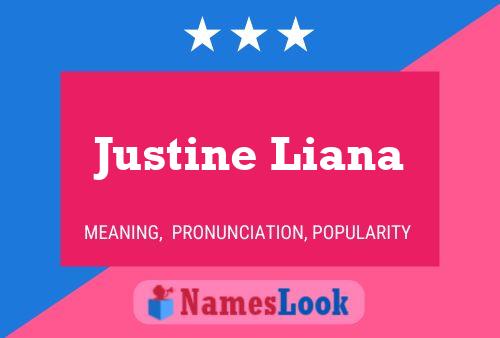 ملصق اسم Justine Liana