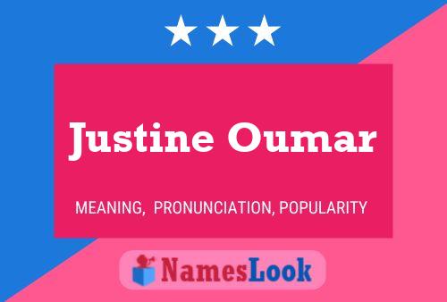 ملصق اسم Justine Oumar