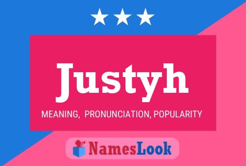 ملصق اسم Justyh