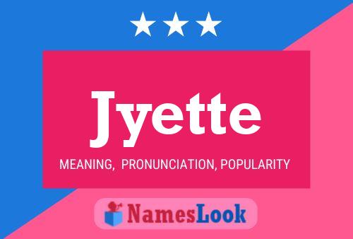 ملصق اسم Jyette