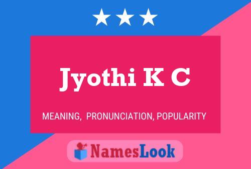 ملصق اسم Jyothi K C