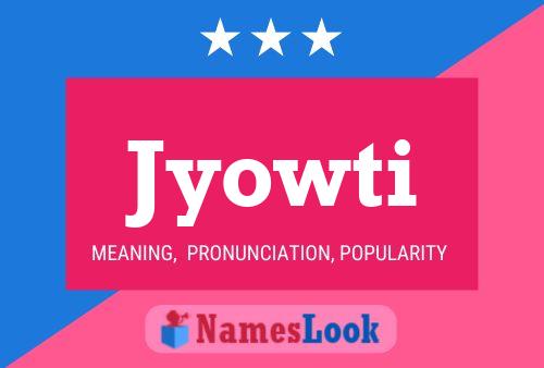 ملصق اسم Jyowti