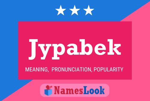 ملصق اسم Jypabek