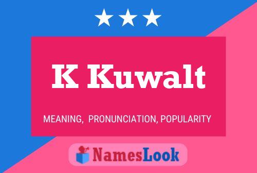 ملصق اسم K Kuwalt