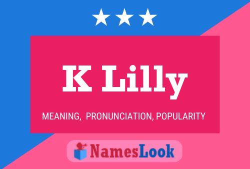 ملصق اسم K Lilly