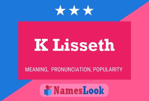 ملصق اسم K Lisseth