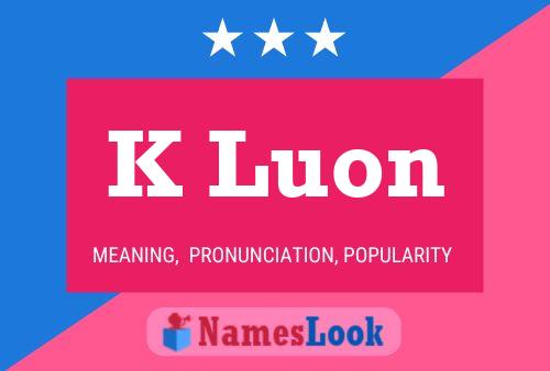 ملصق اسم K Luon